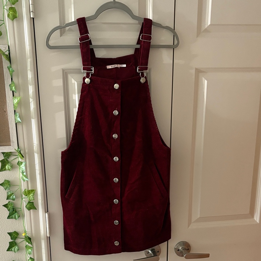 Miami Burgundy Corduroy Dress